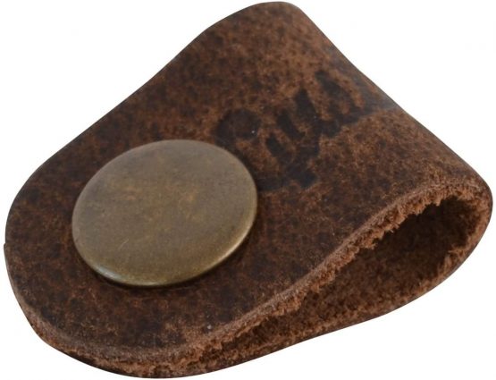 Gusti Leder studio Genuine Leather Cable Clips 7-Pack Buffalo Leather Headphones Computer Cables Wires Organiser Brown 2A27-26-3