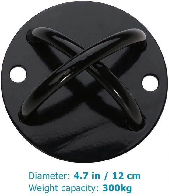 WINOMO 2pcs Ceiling Wall Mount Anchor for Suspension Straps Strength Training Bracket Gym Yoga Olympic Ring - Image 4