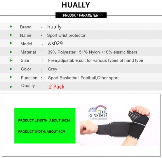 Hually Wrist Support, 2 Pack Wrist Brace for Men and Women Adjustable Breathable and Comfortable One Size Fits all,wrist straps, wrist wraps, Wristbands for Sports gym Weightlifting Bench Press etc - Image 3