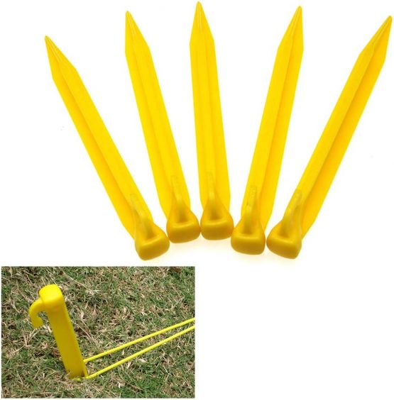 24pcs Plastic Tent Pegs Durable Spike Hook Awning Camping Caravan Pegs Accessory - Image 2