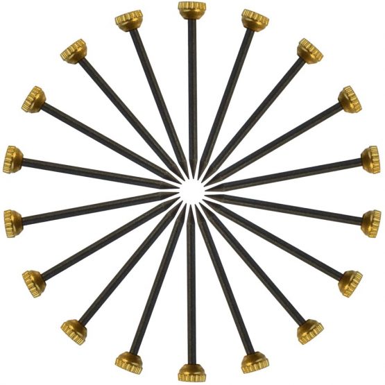 120 Pcs Brass Head Pins, Rbenxia 1 Inch Picture Pins Photo Hook Hangers Nails Hardened with Plastic Box, Black - Image 3