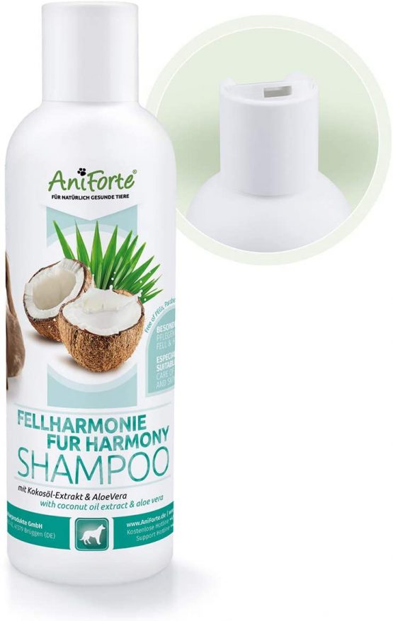 Aniforte Furharmony Dog Shampoo with coconut oil & aloe vera 200ml - Coconut Shampoo for vital skin, easy-to-comb & shiny coat, with natural ingredients - Image 2
