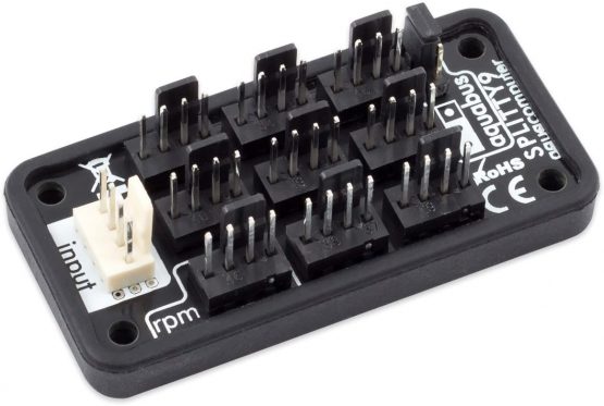 Aquacomputer SPLITTY9 Splitter for up to 9 fans or aquabus devices, black