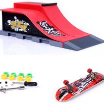 MOMSIV Mini Finger Skateboard and Ramp Accessories Set (E)