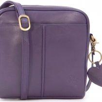 GIGI - Women’s Small Leather Cross Body Handbag - Shoulder Bag with Long Adjustable Strap - OTHELLO 22-29