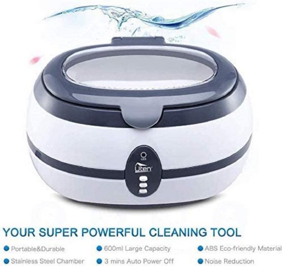 Uten Ultrasonic Cleaner 600ml Ultra Sonic Jewellery Cleaner with