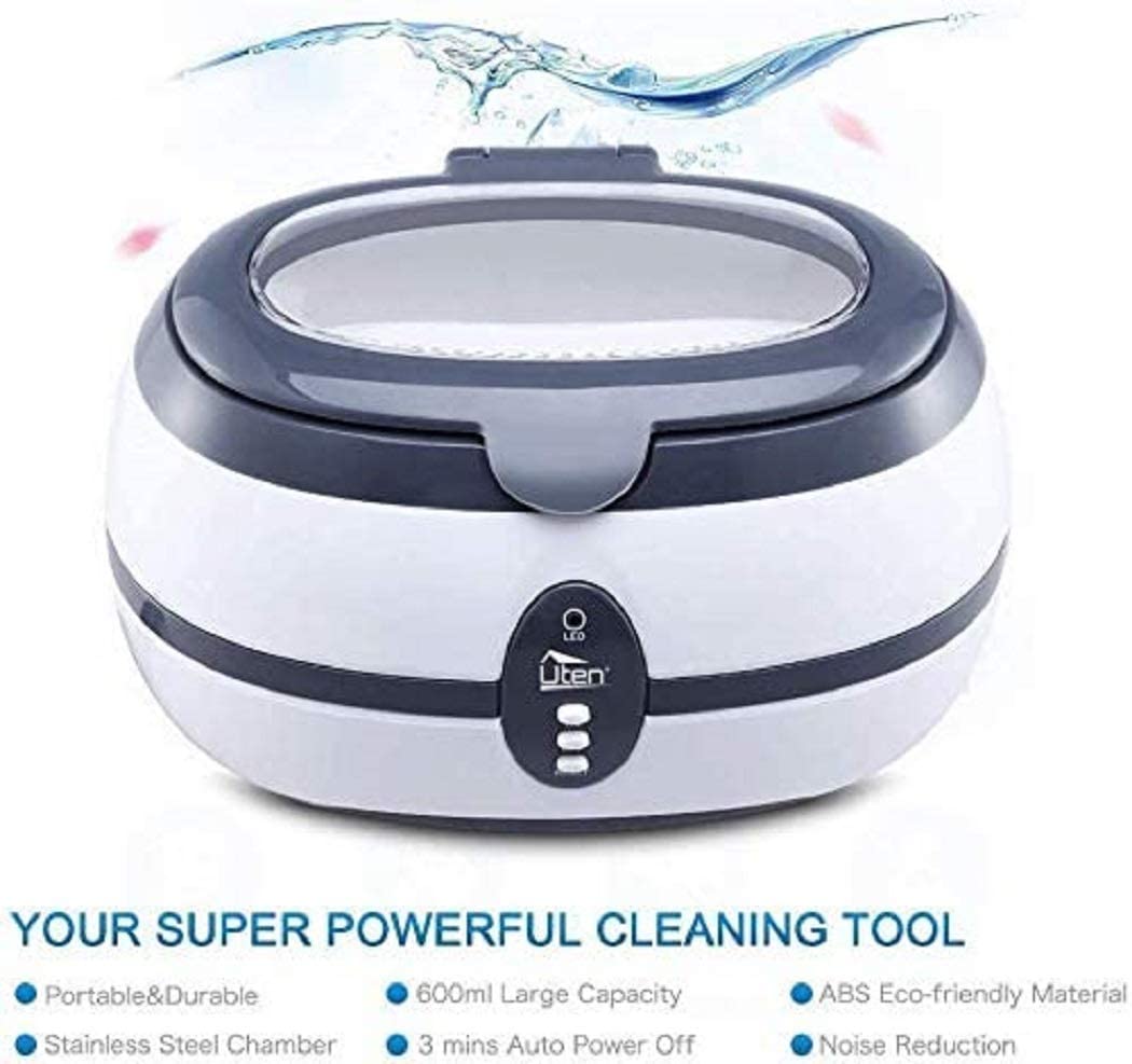 Uten Ultrasonic Cleaner 600ml Ultra Sonic Jewellery Cleaner with