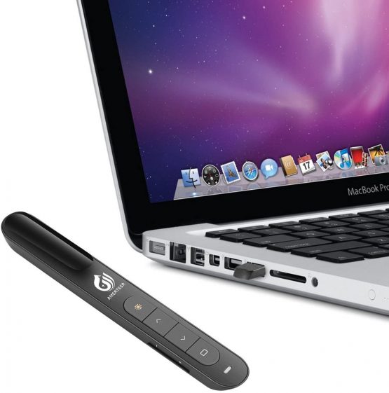 AMERTEER Wireless Presenter Flip Pen, 2.4GHz Powerpoint Presentation Remote Control Laser Pointer Office PowerPoint PPT Remote Control Clicker Presenter, Support Hyperlink - Image 3