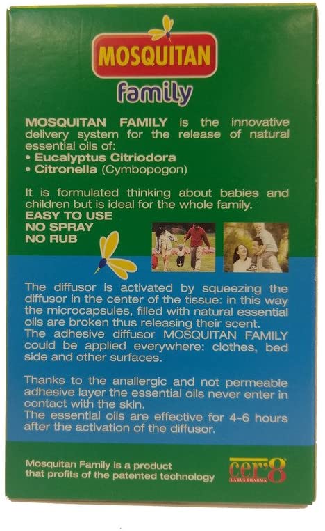 Mosquitan Family Anti-Mosquito, 60 Patches, Multicolor, 0.1 g (Pack of 1) - Image 2