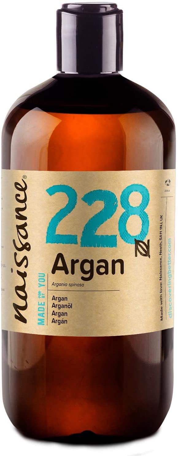 Naissance Argan Oil (No. 228), 450ml, Natural Growth Hair Mask, Anti-Ageing, Moisturiser & Conditioner for Face Skin