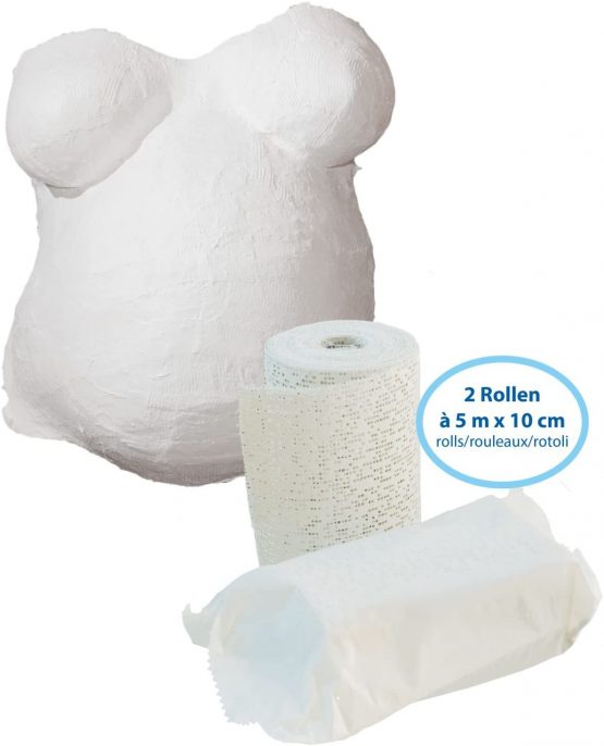Bieco 76000010 Plaster Bandages for Baby Belly Imprint, 2 Rolls, White - Image 4