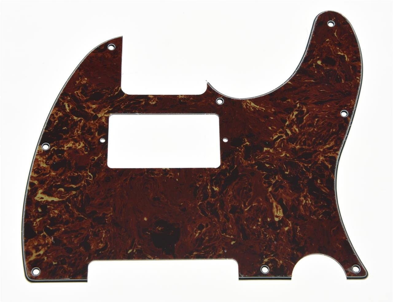 KAISH 8 Hole Tele Guitar Humbucker Pick Guard TL Pickguard for USA/Mexico Telecaster/Tele Vintage Tortoise