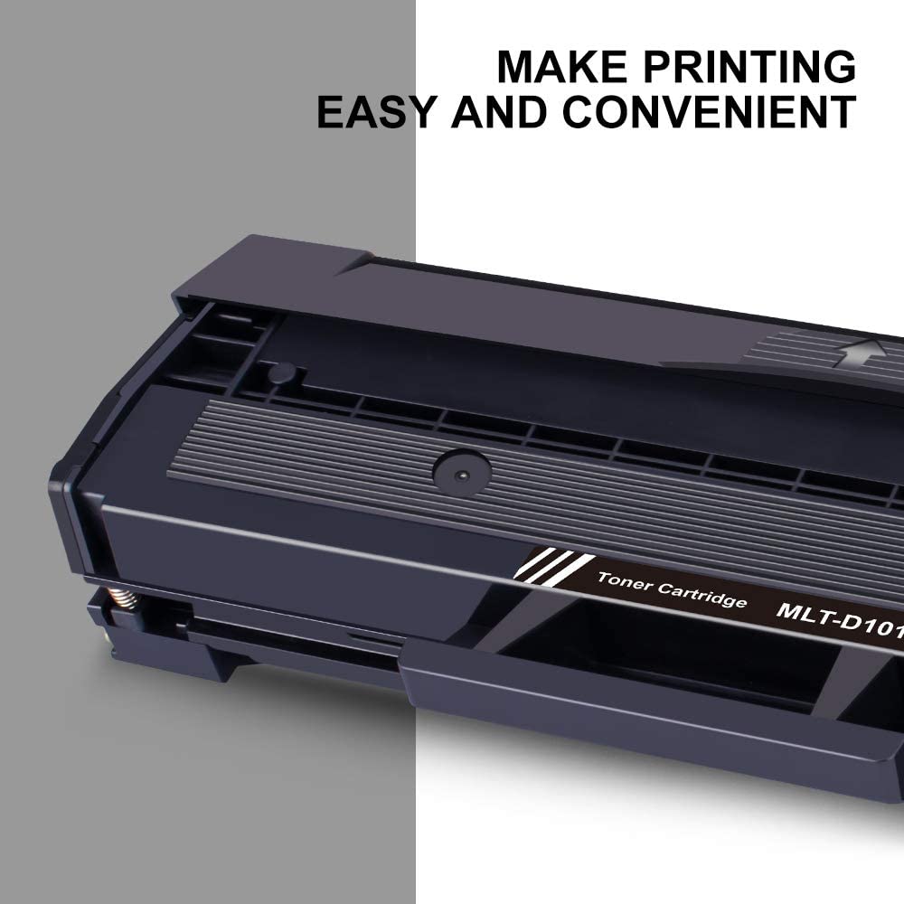 GPC Image MLT-D101S Black Toner Cartridge Compatible for Samsung MLT D101S MLT-D101S Toner for Samsung ML-2160 ML-2165 ML-2165W SCX-3405W SCX-3405 ML-2168 ML-2162 SF-760P SCX-3400 (Black - Image 2