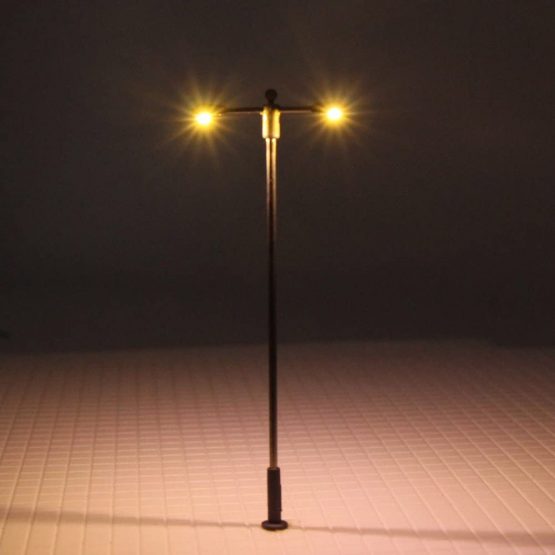 Evemodel LQS11 10pcs Model Railway Train Lamp Post Street Warm White Lights N TT Scale LEDs NEW - Image 3