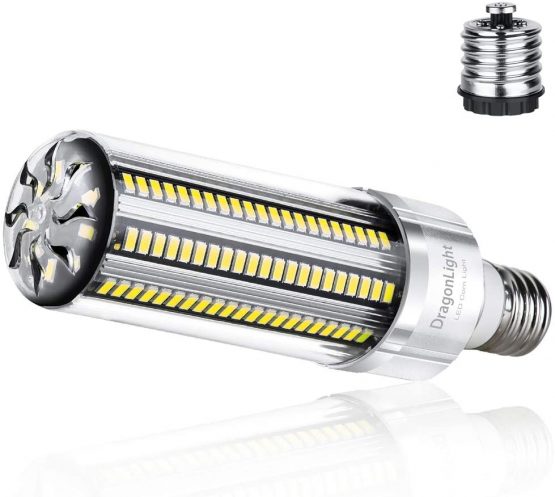 54W Super Bright Corn LED Light Bulb(400 Watt Equivalent) - E27/E40 Large Base LED Bulb - 6500K Daylight 6200 Lumens for Large Area Commercial Ceiling Lighting - Garage Warehouse Barn[2021 New]