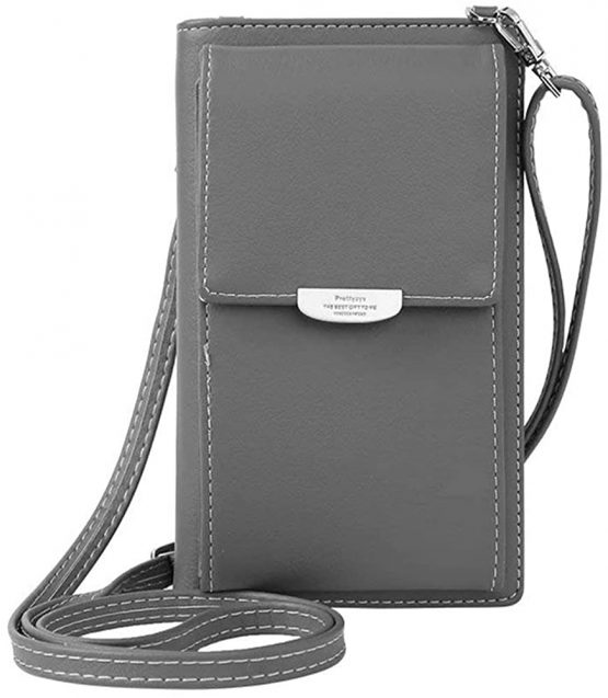 NYKKOLA Womens Wallet Bag Leather Coin Cell Phone Purse Handbag Mini Cross-body Shoulder Bag with Strap