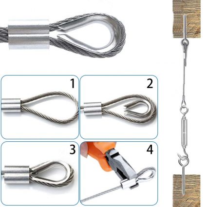 rope decareta turnbuckle swage thimble tensioner