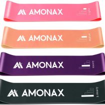 Amonax Resistance Bands Set for Women and Men, Exercise Fitness Home Gym Bands for Legs and Glutes and Arms. Yoga, Pilates Resistant Band Mini Loop Bands, Therapy Stretch Band
