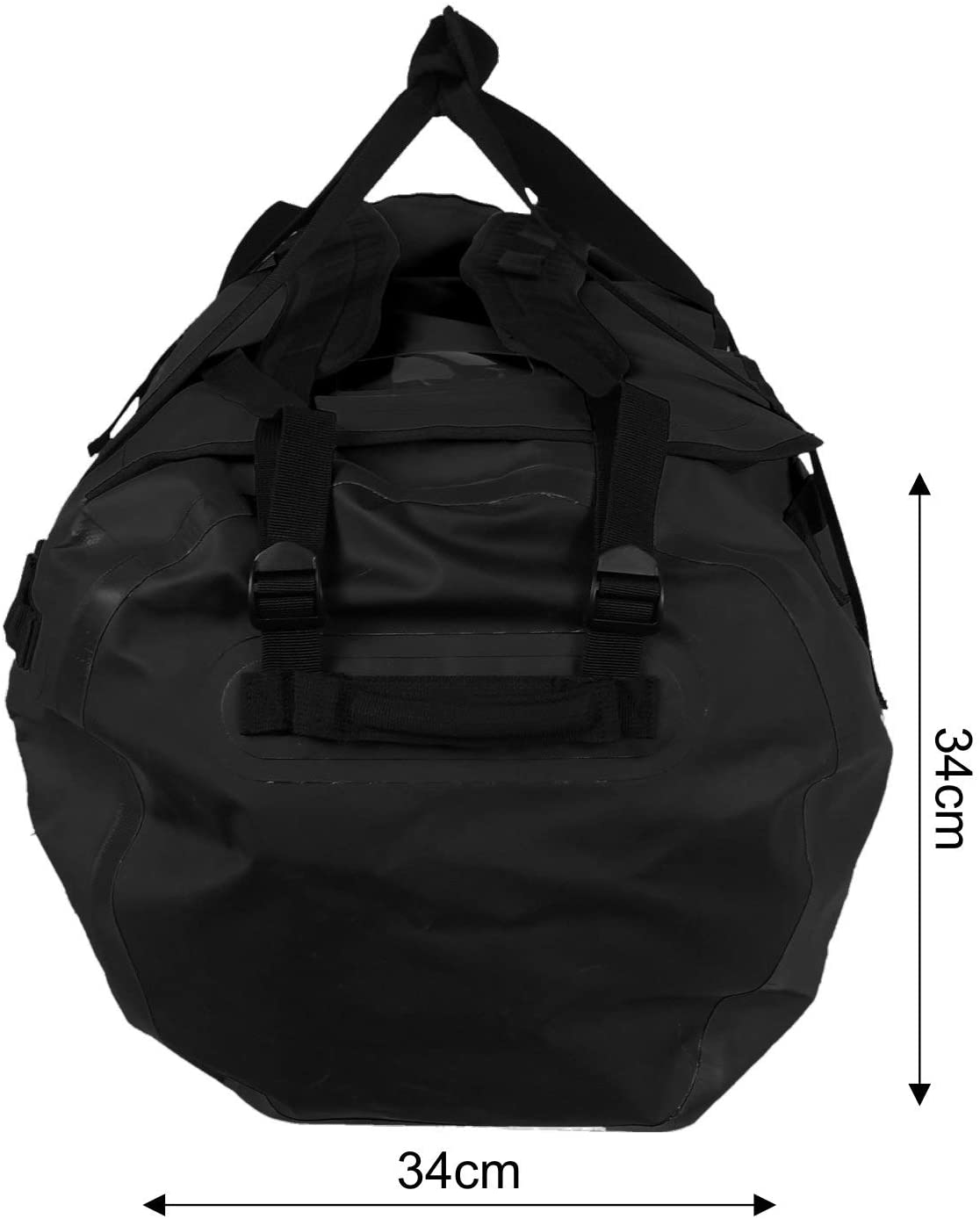 Lomo Blaze 60L Expedition Holdall Duffel Rucksack Bag with Zip- Black - Image 3