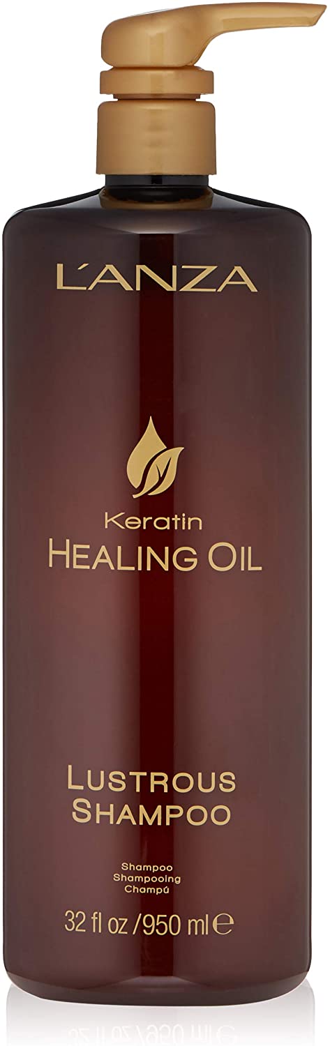 L'ANZA Keratin Healing Oil Lustrous Shampoo for Damaged Hair, Nourishes, Repairs