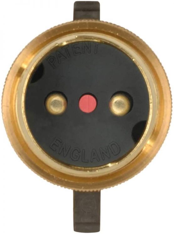 Safety Switch Lamp Holder Half Inch with Back Plate Cover and Screws - Brass - Image 3