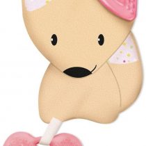 Chicco Fresh Friends 000258310000 Soft Toy with Removable Teething Ring Girl, Pink