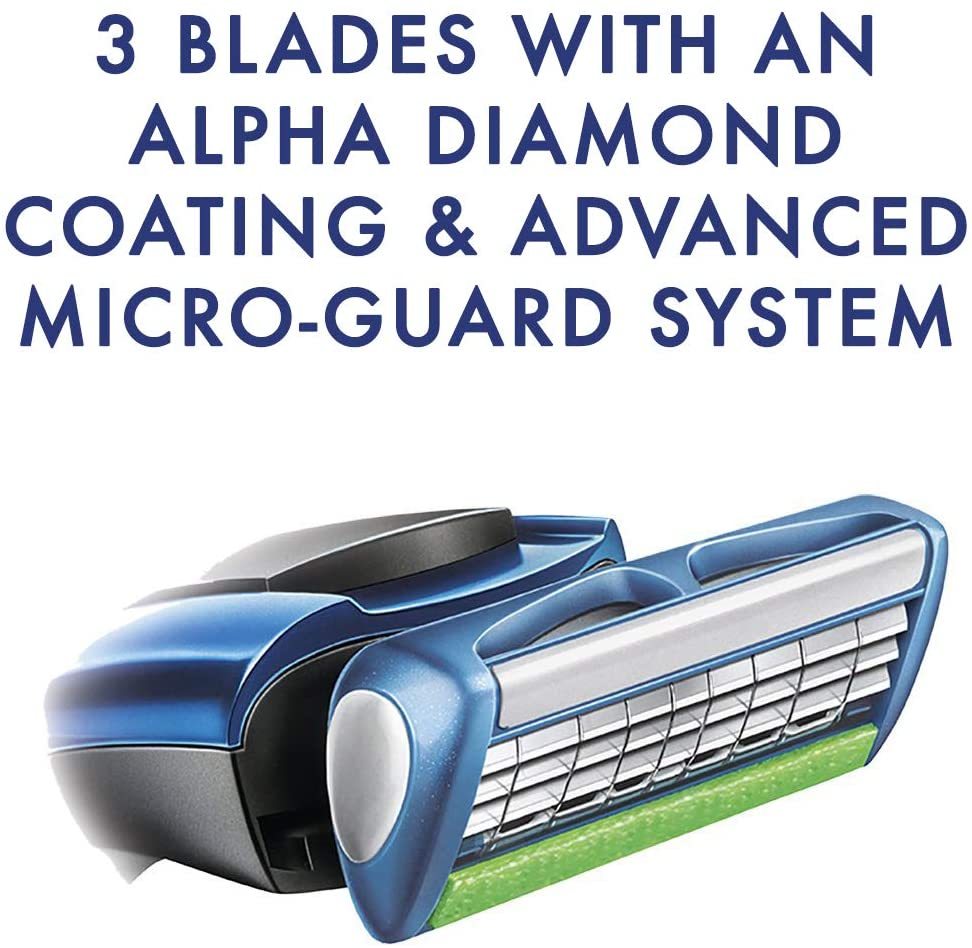 Wilkinson Sword Protector 3 Men's Razor Blade Refills x 8, Blue, 8 count (Pack of 1) - Image 3