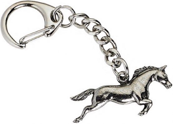 Horse Key-ring, Keychain in Fine English Pewter, Handmade