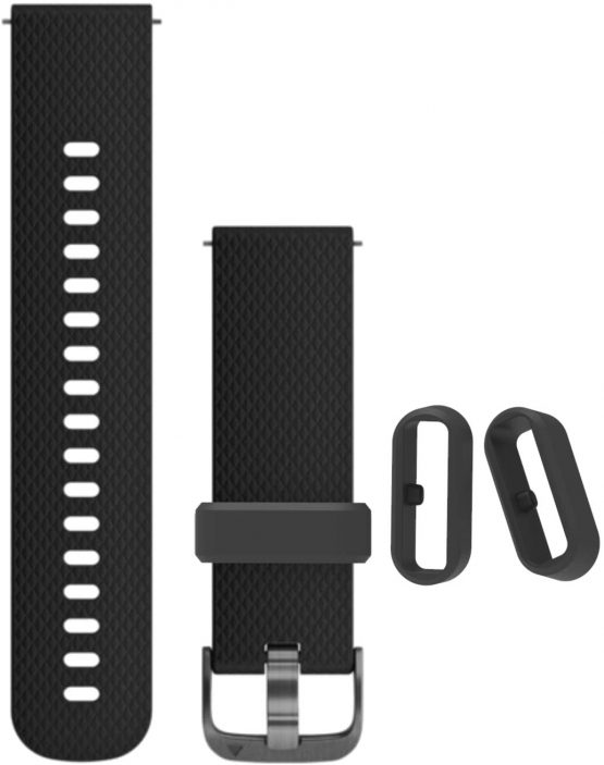 Chofit Security Loop for Fenix 5S Watch Strap, Replacement Silicon Fastener Ring Connector Security Loop Band Keepers Holders Compatible with Garmin Fenix 5S/Fenix 6S/Vivomove HR Smartwatch(Black) - Image 4