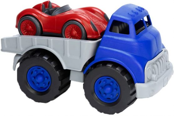Flatbed Truck with Race Car