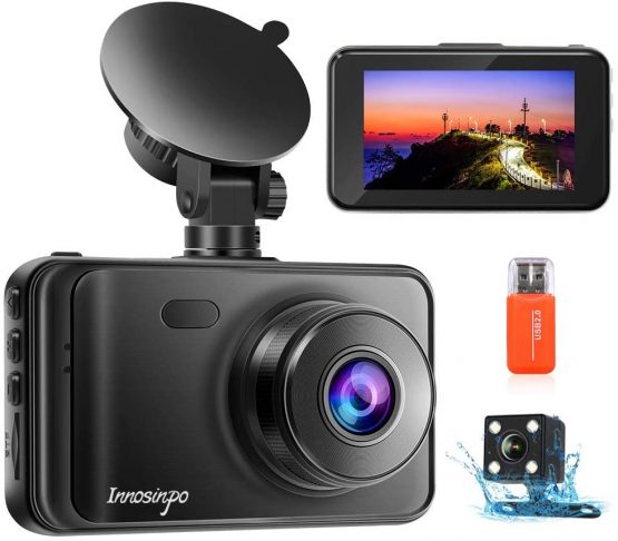 Upgraded Dash Cams Front and Rear Camera 1080P FHD Dual Dash Camera Dashcam for Car DVR Dashboard Camera with Night Vision,170° Wide Angle,Loop Recording,G-sensor,Parking Monitor 2021 Newest Version