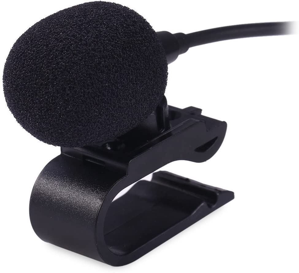 Angkoole 3.5mm Portable Car External Microphone Mic for DVD Radio Laptop Stereo Player Head Unit with 3m Cable Plug and Play - Image 3