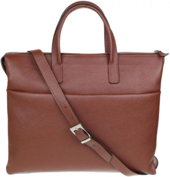 Girly Handbags Womens Plain Leather Briefcase - Image 4