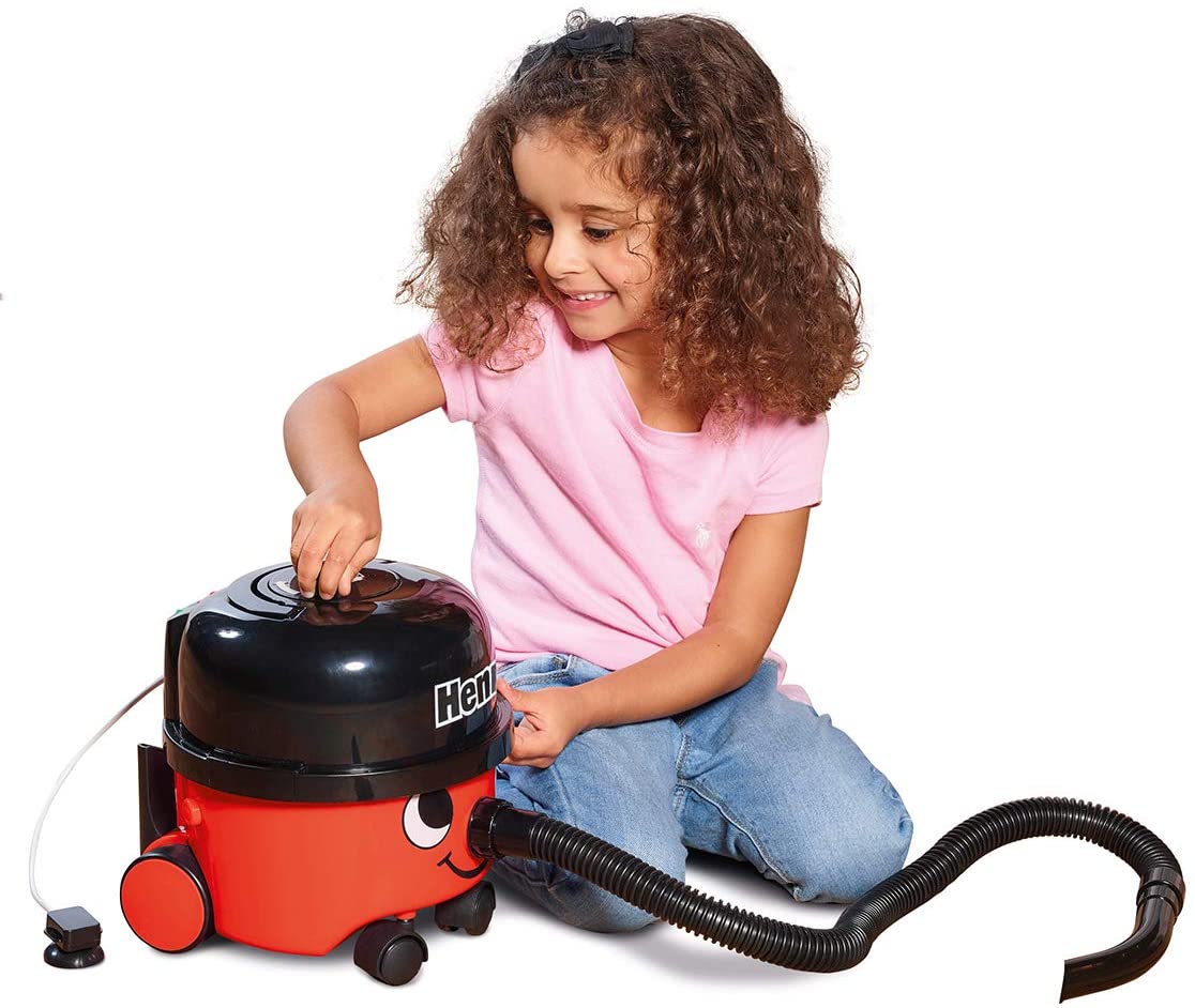 Casdon Henry & Hetty Toys, Henry Vacuum Cleaner, Red Vacuum Cleaning Toy with Real Function & Nozzle Accessories - Image 2