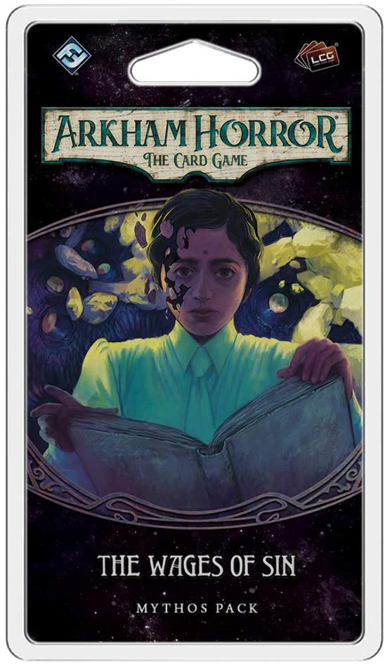 Fantasy Flight Games, Arkham Horror The Card Game: Mythos Pack, 4.2. The Wages of Sin, Card Game, Ages 14+, 1 to 4 Players