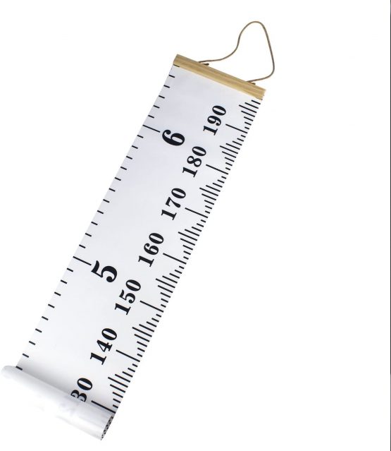 BestMall Baby Growth Chart Canvas Wall Hanging Measuring Rulers for Kids Boys Girls Room Decoration Nursery Removable Height and Growth Chart 7.9 x 79 inch - Image 3