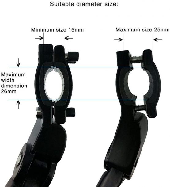BREEZO Bicycle Kickstand Adjustable Bike Kickstand Aluminium Alloy Side Stand with Anti-slip Rubber Feet for Mountain Bike, Road Bike + 2 FREE Allen Hexagon Wrenches - Image 4