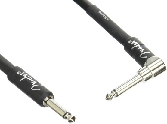 Fender 990820019 Professional Series Instrument Cable – 18.6 ft – STR/ANG – Black
