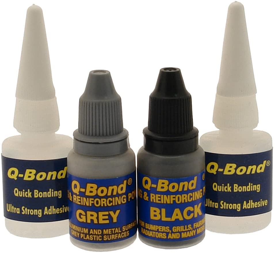 Q-Bond QB2 Ultra Strong Adhesive Repair Kit, Beige/Gray, Black