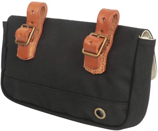 TOURBON Waterproof Canvas Bike Panniers Bicycle Pouch Handlebar Bag - Image 2