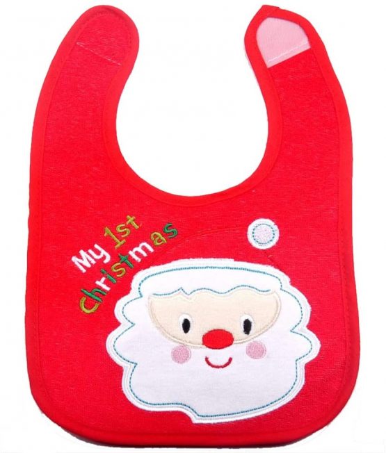 Christmas Baby Bibs,First Christmas Baby Gifts, 4pcs Different Pattern Waterproof Bibs,First Xmas Bib for Babies Newborns and Toddlers - Image 4