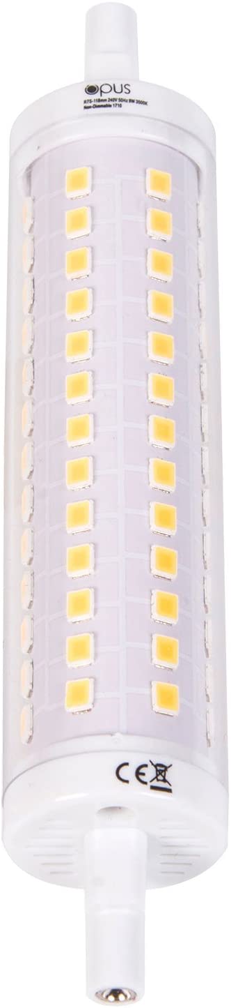 Opus LED Linear 9W R7s 118mm (80W Equivalent) 3000K Warm White Clear 850lm - Image 2