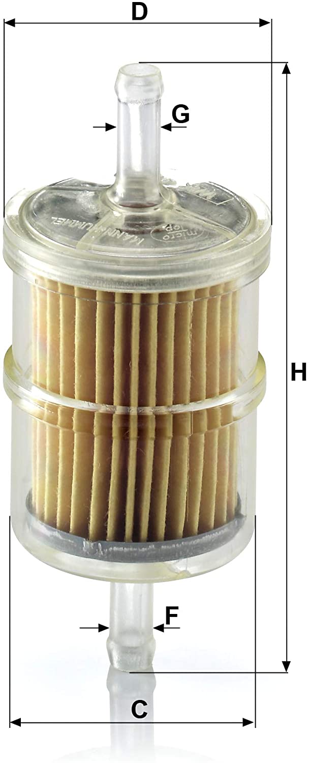MANN-FILTER WK 42/2 Fuel Filter - for Cars + Transporters, White, Single pack - Image 2