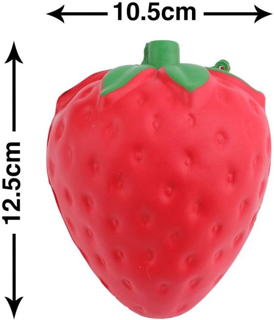 Scoolr Slow Rising Squishy Slice Kawaii Squishy Strawberry Toy Cream Scented Slow Rising Hand Wrist Toy Fidget Toy Think ink Toy Color Random - Image 2