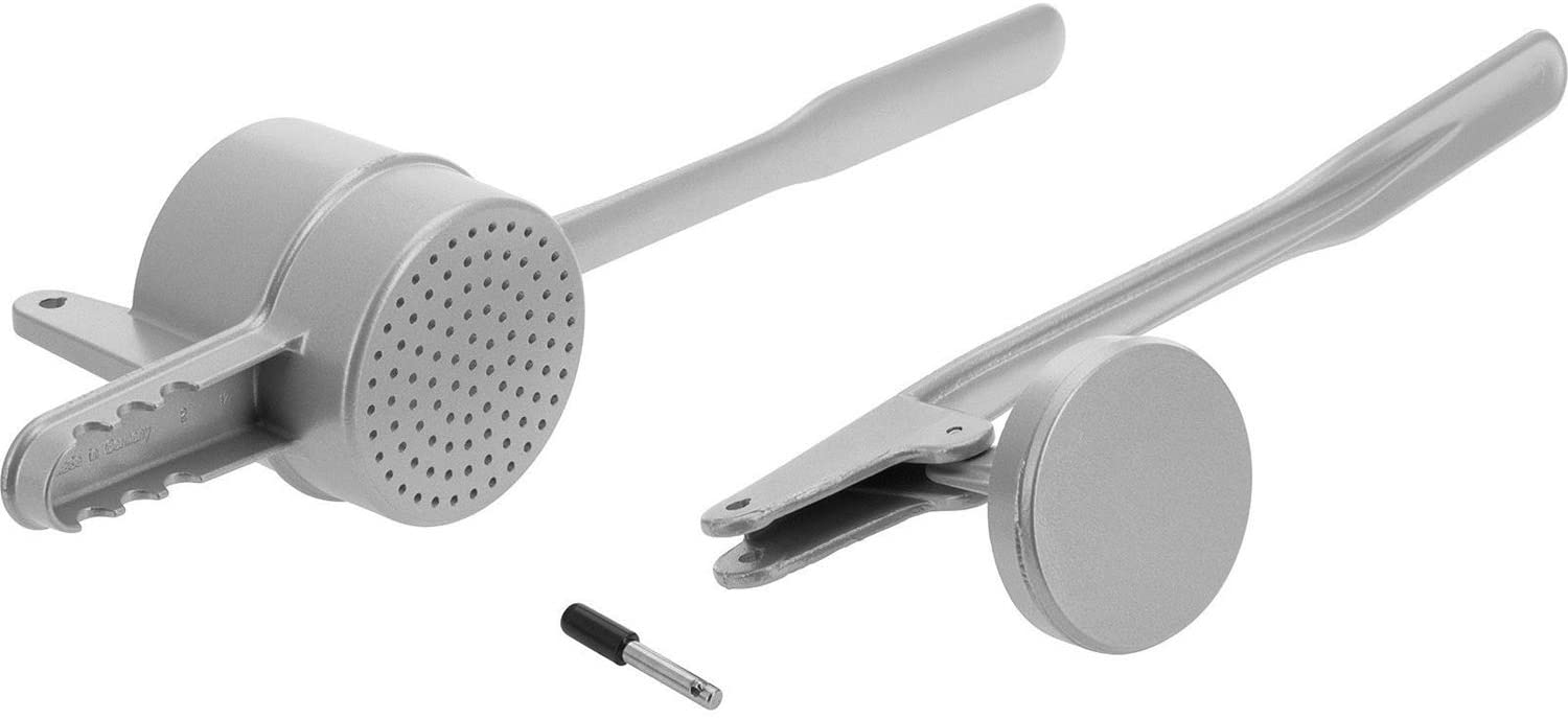 Westmark Spaetzle/Potato Press, With Round Holes, Die-Cast Aluminium, Length: 41 cm, Spätzlepress, Silver, 61102230 - Image 2