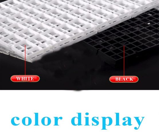 CCCYMM 4 Pcs Grid Divider Tray Egg Crate Louvre Aquarium Fish Tank Bottom Isolation,Black - Image 3