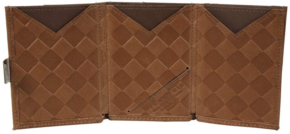 EXENTRI Leather Wallet with RFID Block, Sand Chess, standard size - Image 3
