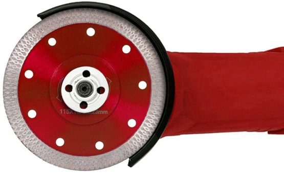 Diamond Saw Blade Cutting Disc 115mm/4.5in Super Thin Turbo Disk for Angle Grinder Cutting Porcelain Tiles Granite Marble Ceramics Red - Image 3