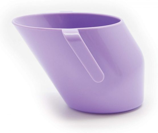 Doidy Cup - Training Sippy Cups for Toddlers & Babies - Unique Slanted Design Two Handles Baby Beaker - Great Weaning Cup for Milk, Water & Juice - Use from 3-6 Months to Toddler (Lilac)