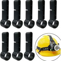 GuangTouL Headlamps Clips, 8 Pieces Helmet Headlamp Clips Hardhat Hooks for Various Headlamp and Hard Hat
